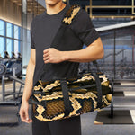 Burmese Python Snake Print Gym Bag