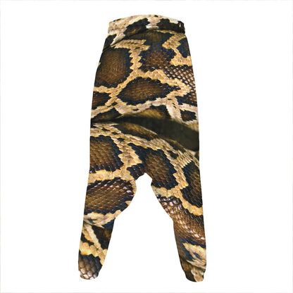 Burmese Python Snake Print Hammer Pants