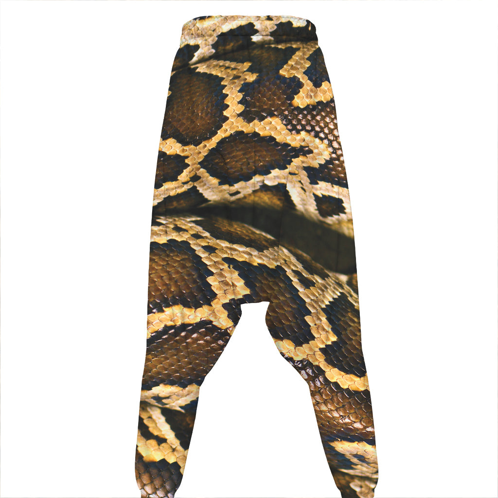 Burmese Python Snake Print Hammer Pants