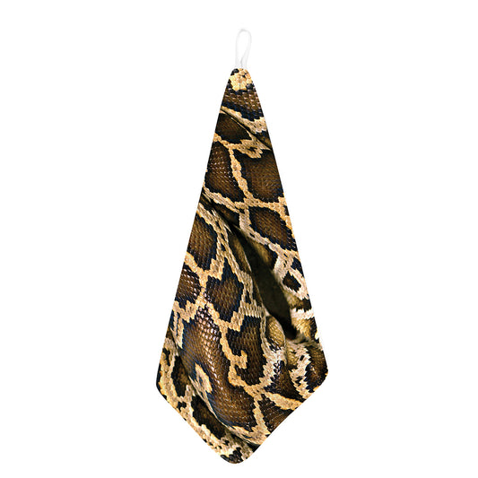 Burmese Python Snake Print Hand Towel
