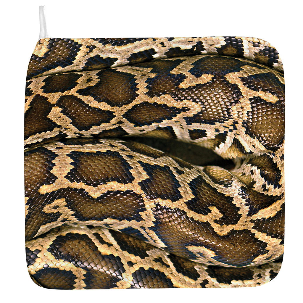 Burmese Python Snake Print Hand Towel