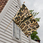 Burmese Python Snake Print House Flag