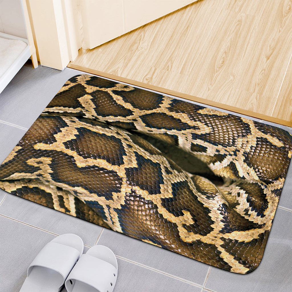 Burmese Python Snake Print Indoor Door Mat