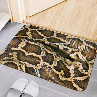 Burmese Python Snake Print Indoor Door Mat