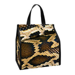 Burmese Python Snake Print Insulated Lunch Tote