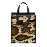 Burmese Python Snake Print Insulated Lunch Tote