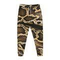 Burmese Python Snake Print Jogger Pants