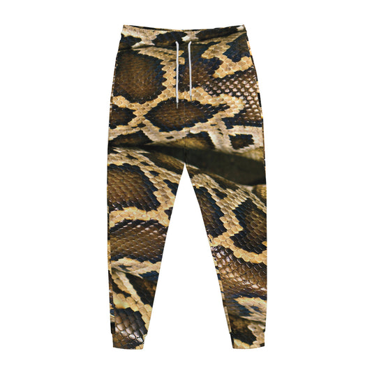Burmese Python Snake Print Jogger Pants