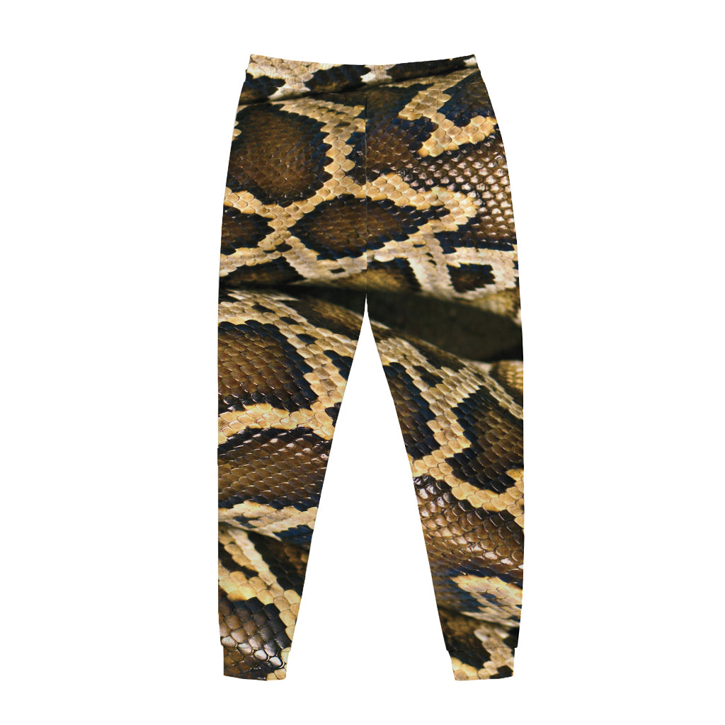 Burmese Python Snake Print Jogger Pants