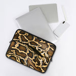 Burmese Python Snake Print Laptop Sleeve