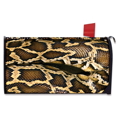 Burmese Python Snake Print Mailbox Cover