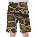 Burmese Python Snake Print Men's Beach Shorts
