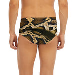 Burmese Python Snake Print Men's Briefs