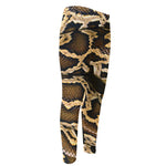 Burmese Python Snake Print Men's Compression Pants