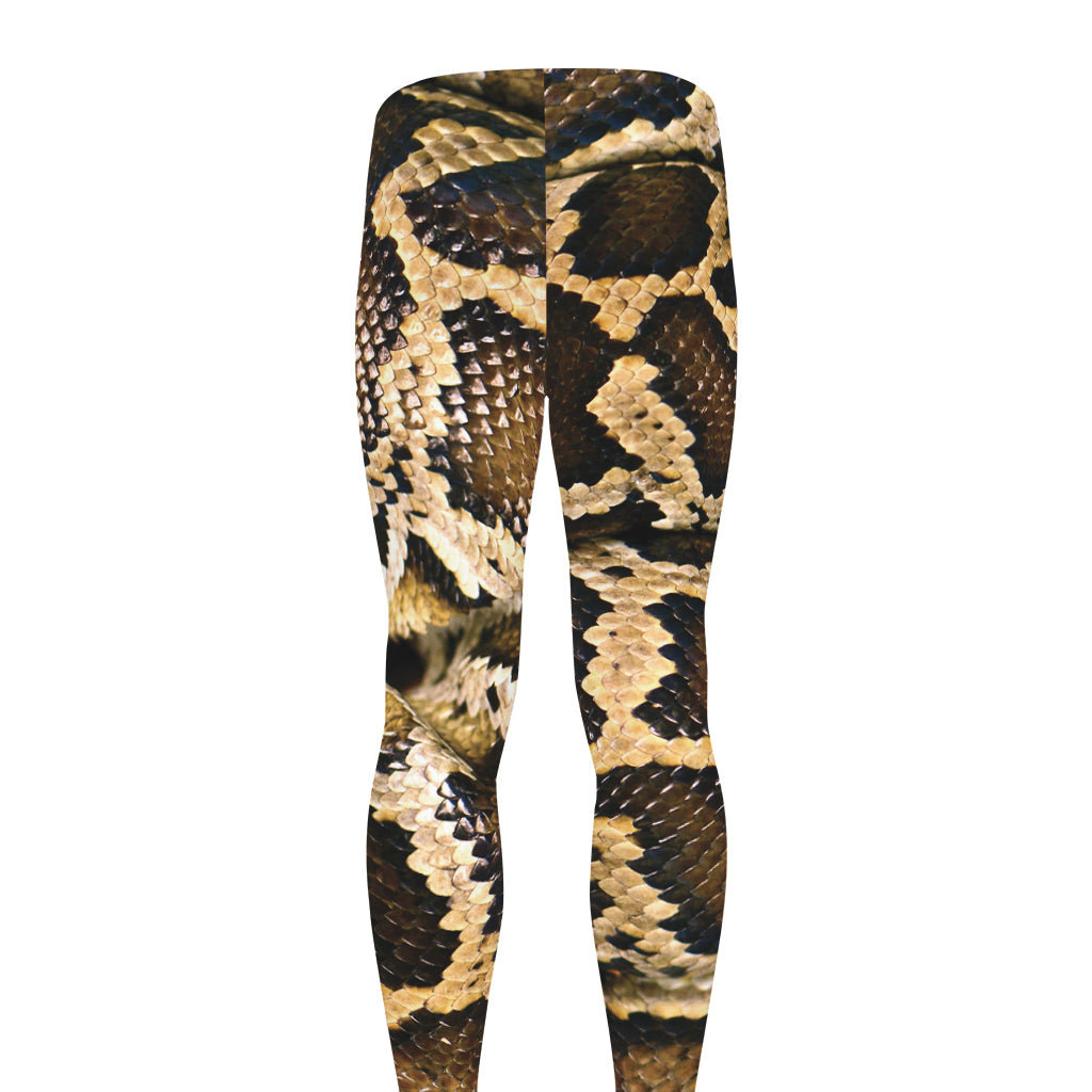 Burmese Python Snake Print Men's leggings