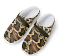 Burmese Python Snake Print Mesh Casual Shoes