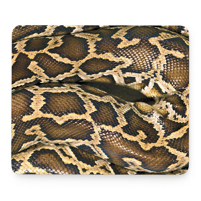 Burmese Python Snake Print Mouse Pad