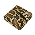 Burmese Python Snake Print Outdoor Seat Cushion Cover