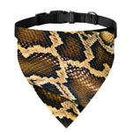 Burmese Python Snake Print Over The Collar Dog Bandana