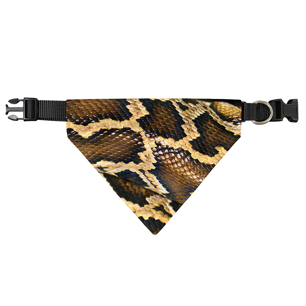 Burmese Python Snake Print Over The Collar Dog Bandana