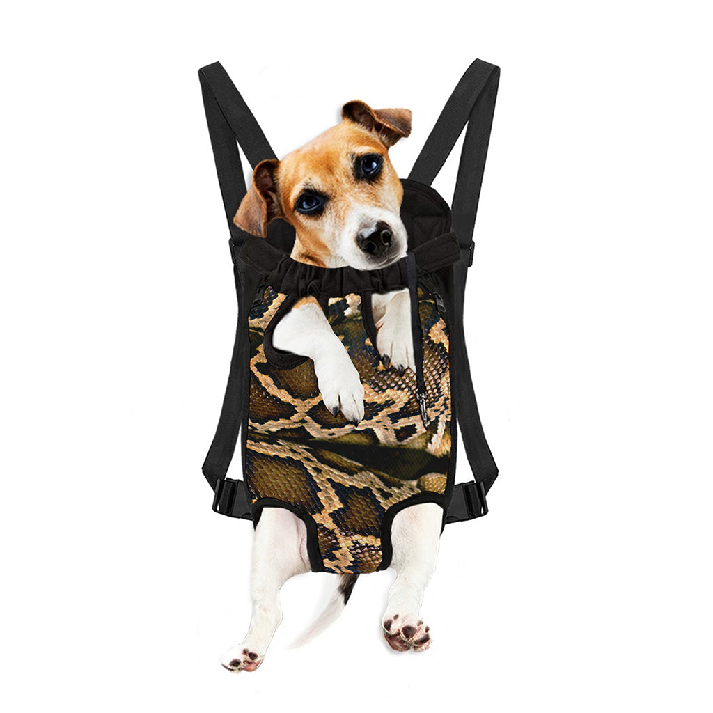 Burmese Python Snake Print Pet Carrier Backpack