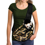 Burmese Python Snake Print Pet Sling Carrier