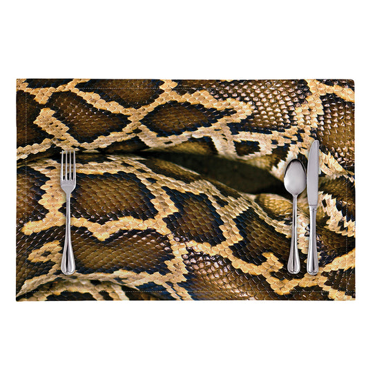 Burmese Python Snake Print Placemat