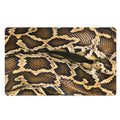 Burmese Python Snake Print Polyester Doormat