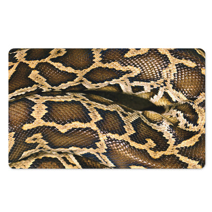 Burmese Python Snake Print Polyester Doormat