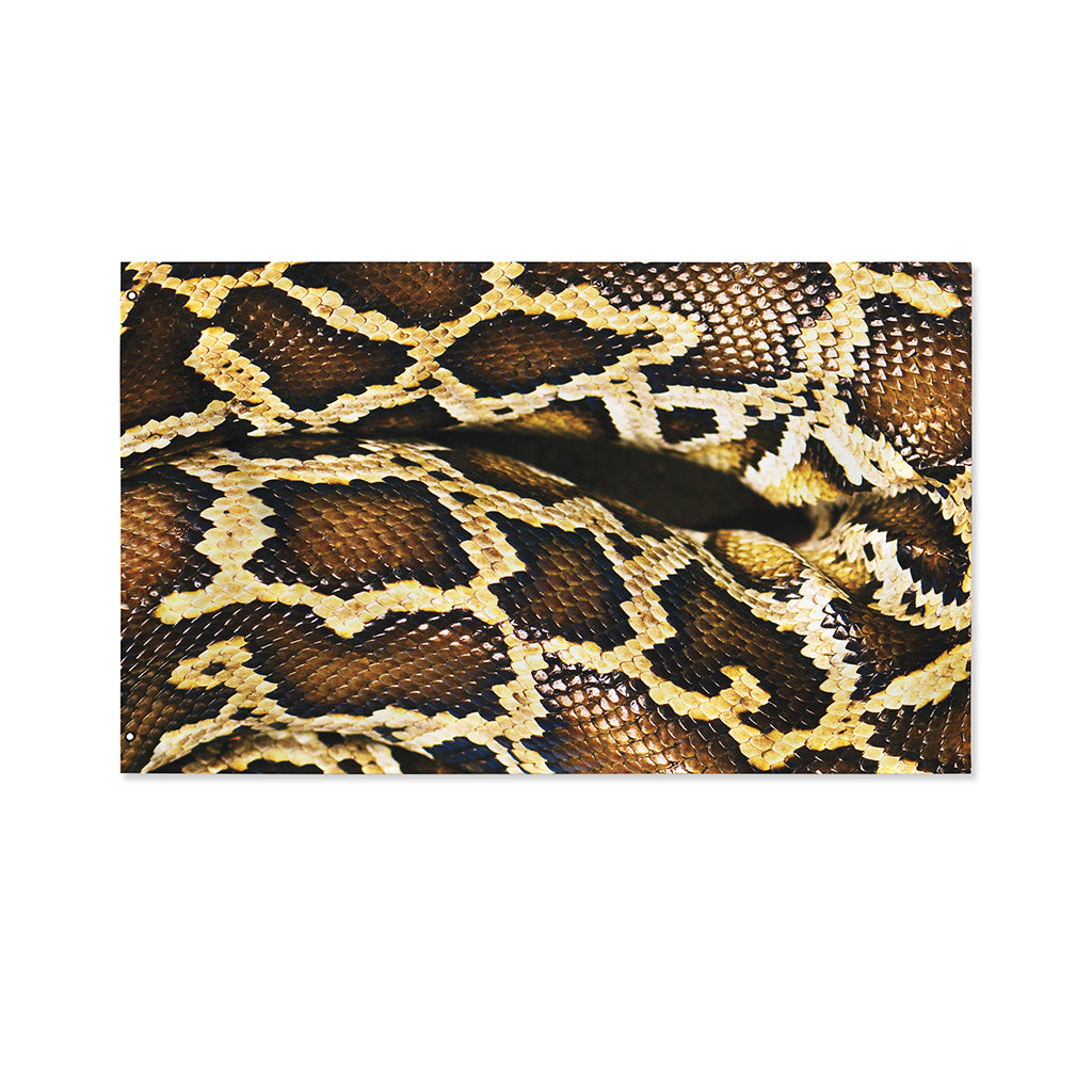 Burmese Python Snake Print Polyester Flag