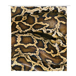 Burmese Python Snake Print Polyester Shower Curtain