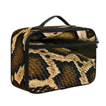 Burmese Python Snake Print Portable Lunch Bag