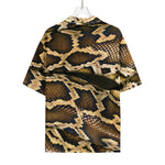Burmese Python Snake Print Rayon Hawaiian Shirt