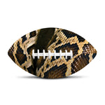 Burmese Python Snake Print Rugby Ball