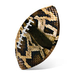 Burmese Python Snake Print Rugby Ball