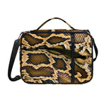 Burmese Python Snake Print Shoulder Strap Bible Bag