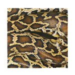 Burmese Python Snake Print Silk Bandana