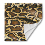 Burmese Python Snake Print Silk Bandana