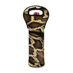 Burmese Python Snake Print Single Neoprene Wine Tote