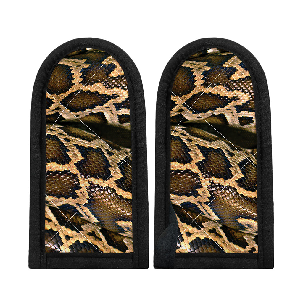 Burmese Python Snake Print Skillet Handle Cover