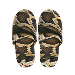 Burmese Python Snake Print Slippers