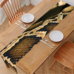 Burmese Python Snake Print Table Runner