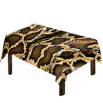 Burmese Python Snake Print Tablecloth