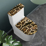 Burmese Python Snake Print Toilet Lid And Tank Cover Set