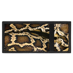 Burmese Python Snake Print Trifold Wallet