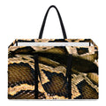Burmese Python Snake Print Utility Tote Bag