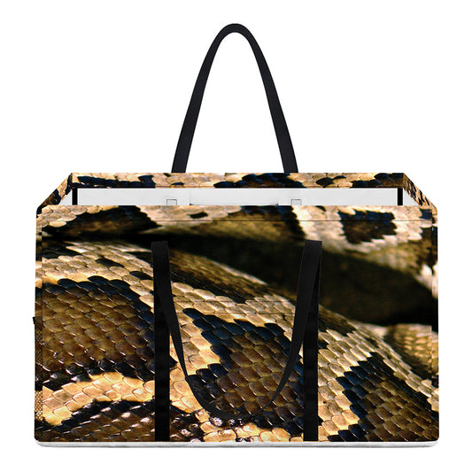 Burmese Python Snake Print Utility Tote Bag