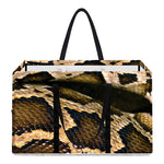 Burmese Python Snake Print Utility Tote Bag
