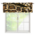 Burmese Python Snake Print Window Valance