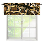 Burmese Python Snake Print Window Valance